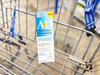 a+d hydrogel spray in walmart cart