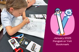 JCPenney Kids Zone Event — Saturday, Jan. 11: FREE Yeti or Penguin Bookmark card image