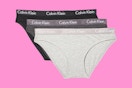 calvin klein underwear on a pink background