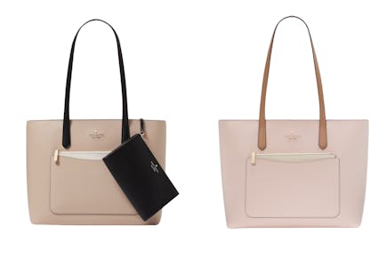 Kate Spade Leather Large Tote Set