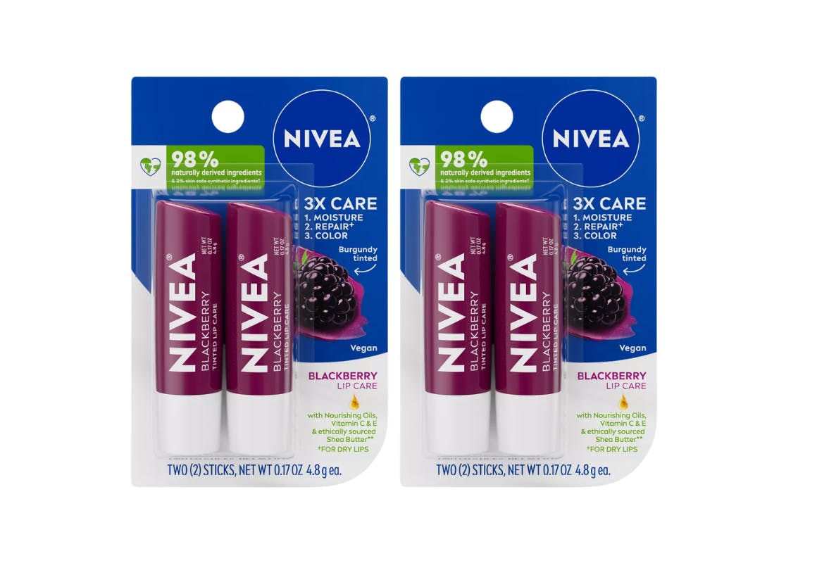 2 NIVEA Lip Balm Sets