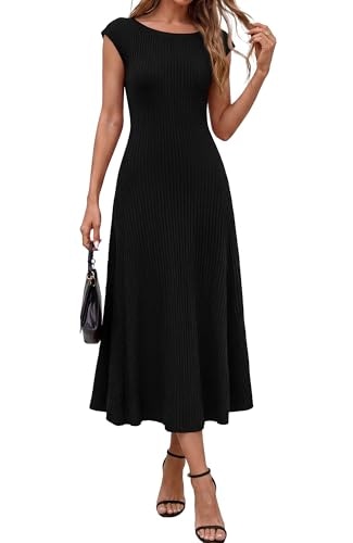 Women's Asymmetrical Knit Midi Dress