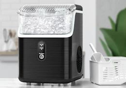 a nugget ice machine on a counter
