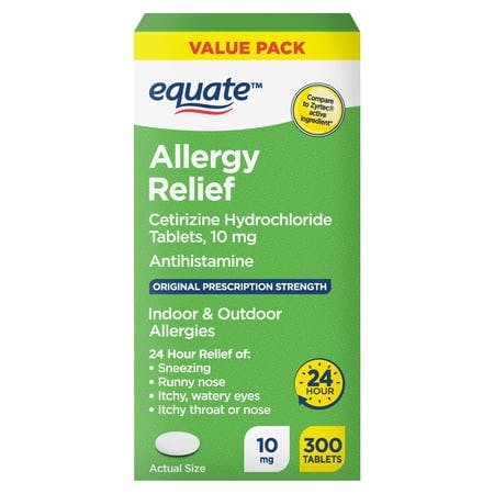 Equate Cetirizine Allergy Tablets