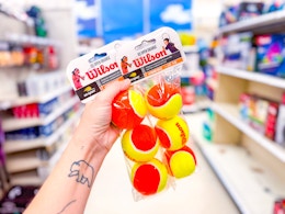 Wilson Tennis Balls 3-Pack, Only $2.50 at Target card image