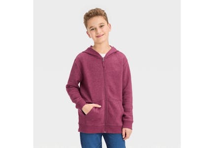 Cat & Jack Kids' Zip-Up Sweatshirt