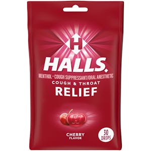 2 HALLS Cough Drop Bags