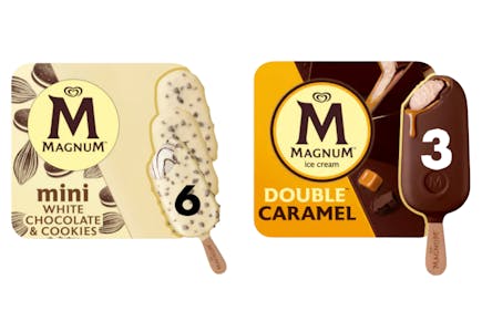 2 Magnum Ice Cream Bar Boxes
