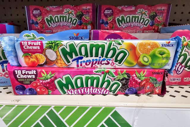 Mamba Fruit Chews, Just $0.75 at Dollar Tree card image