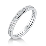 Moissanite Wedding Band