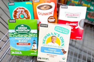 coffee pods k-cups donut shop dunkin krispy kreme newmans own green mountain