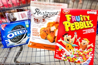 freebies moneymakers groceries in shopping cart