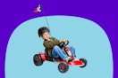 Child riding on the Radio Flyer Go Kart