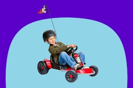 Child riding on the Radio Flyer Go Kart