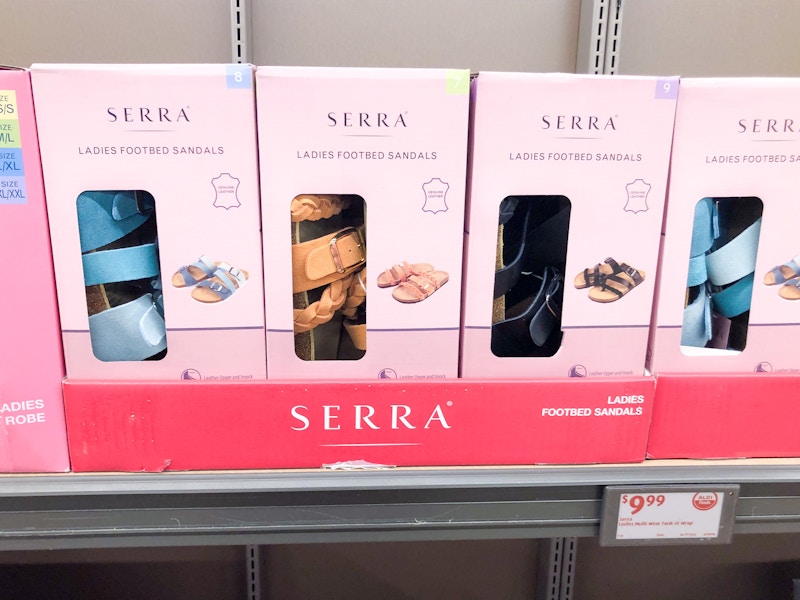 aldi serra ladies footbed sandals