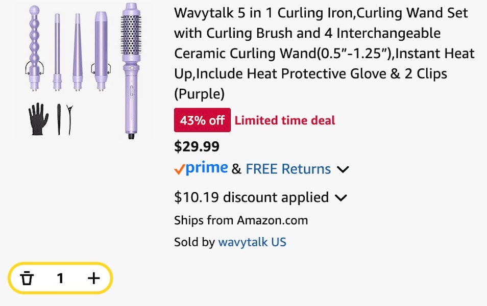 Wavytalk 5 in 1 Curling Iron