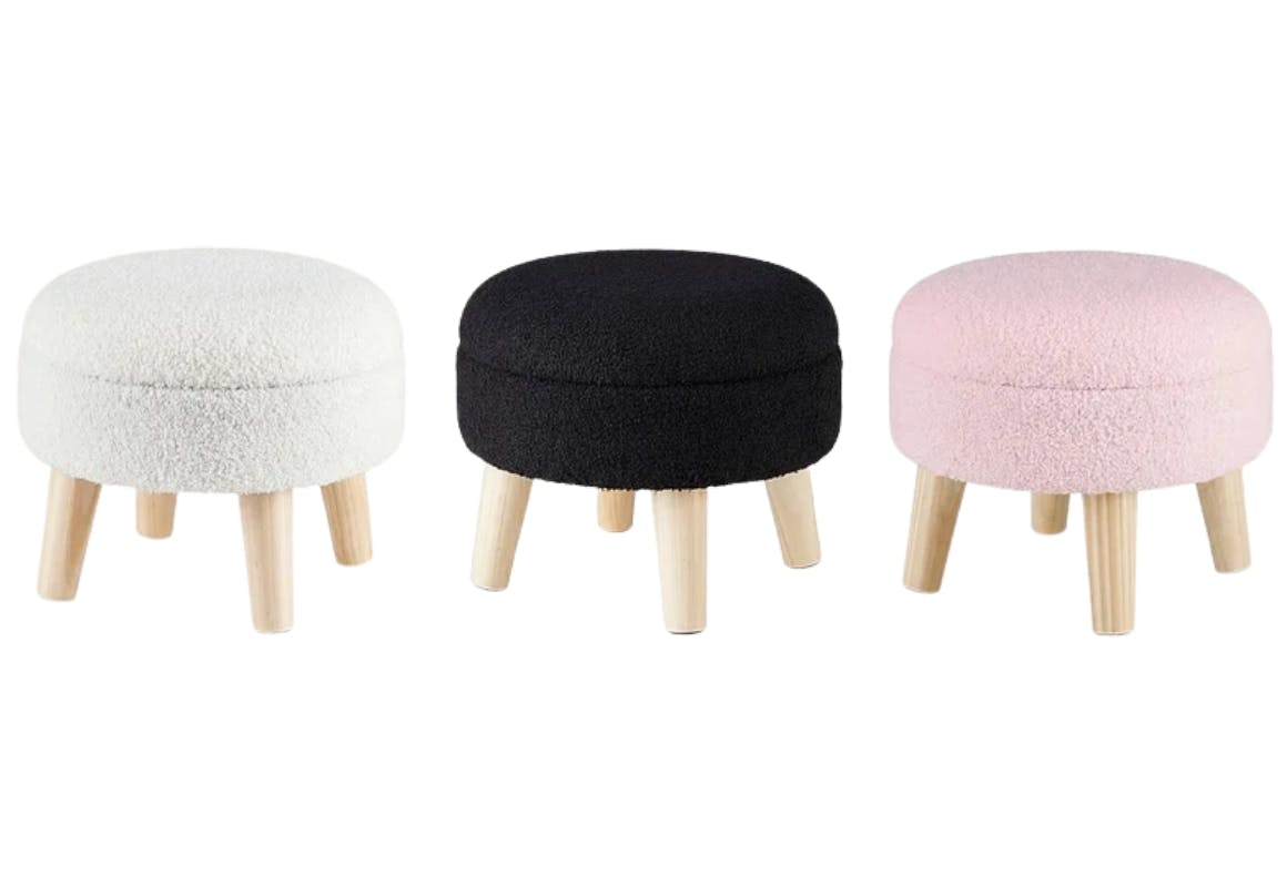 Round Ottoman With Storage