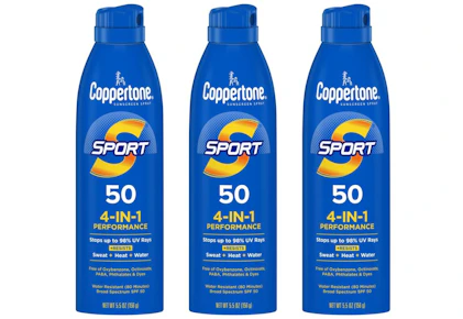3 Coppertone Sunscreens
