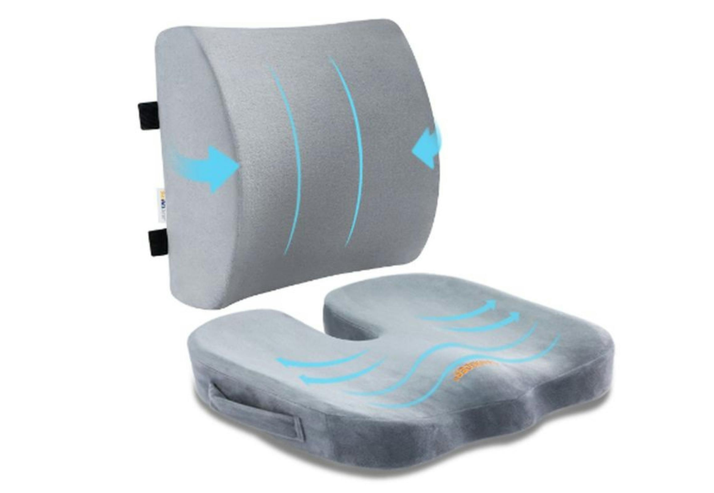 Memory Foam Pillow and Seat Cushion