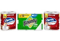 1 Bounty + 2 Charmin