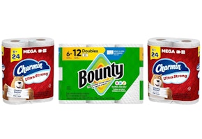 1 Bounty + 2 Charmin