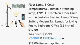 Dimmable Floor Lamp