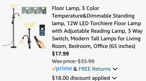 Dimmable Floor Lamp