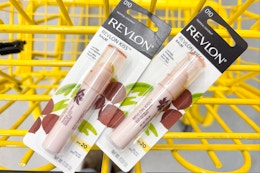 revlon kiss balms in yellow shopping cart