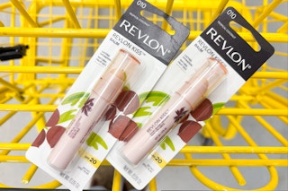 revlon kiss balms in yellow shopping cart