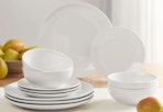 white stoneware dinnerware set
