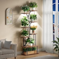 Plant Stand With Grow Lights
