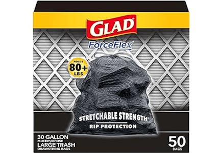 4 Glad Trash Bag Boxes