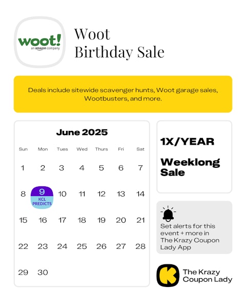 Woot birthday sale 2025 date