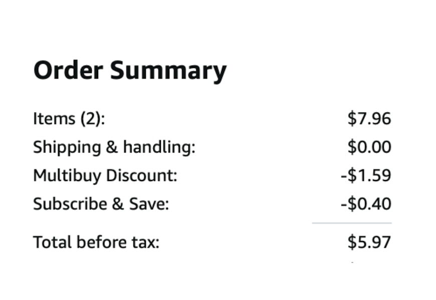 2-Bags of Good'n'Fun Triple Flavor Kabobs Price Breakdown