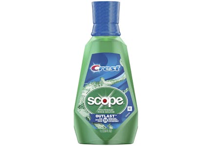 3 Crest Scope Mouthwashes