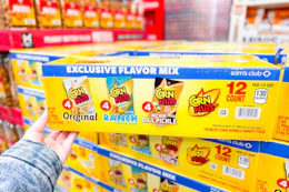 hand holding corn nuts snacks