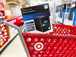 Retro Mini Fridge, Now $23.74 at Target card image