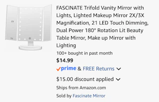 Amazon LED Trifold Vanity Mirror 2026 2