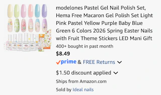 Amazon Pastel Gel Nail Polish Set 2026 2