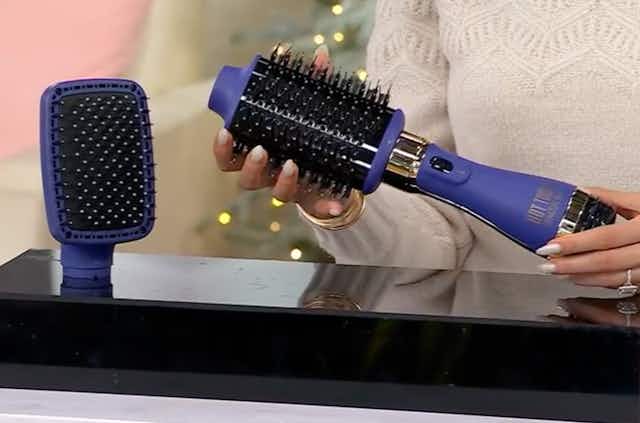 Hot Tools Blowout Brush With Paddle Brush, Just $23.48 Shipped at QVC card image