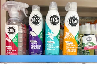 stem insect repellent products on shelf
