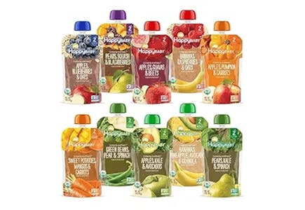 Happy Baby Organics Pouch 10-Pack