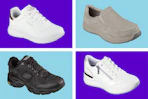 Skechers shoes for adults in both men and women's styles