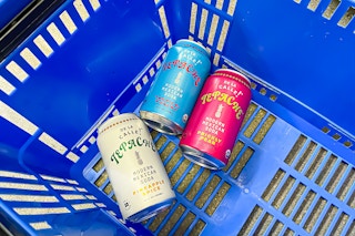 3 Dela Calle Tepache Soda in Walmart shopping basket