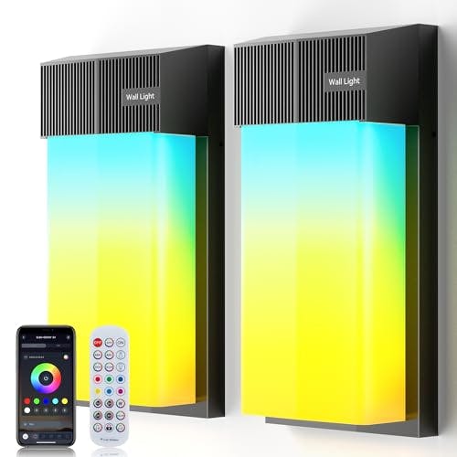 Smart Outdoor Wall Light 2-Pack