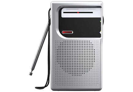 Portable Battery-Operated AM/FM Radio