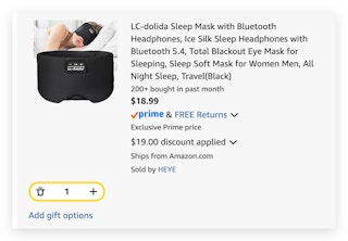 Sleep Mask with Bluetooth Headphones