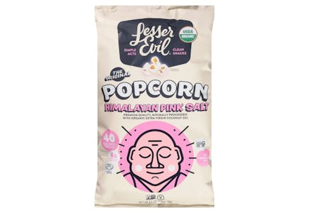 2 Lesser Evil Popcorn Bags