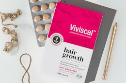 Viviscal Hair Growth Supplements 3-Month Supply, $56 on Amazon (Reg. $95) card image