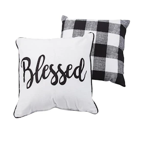 Blessed Plaid Pillow Set